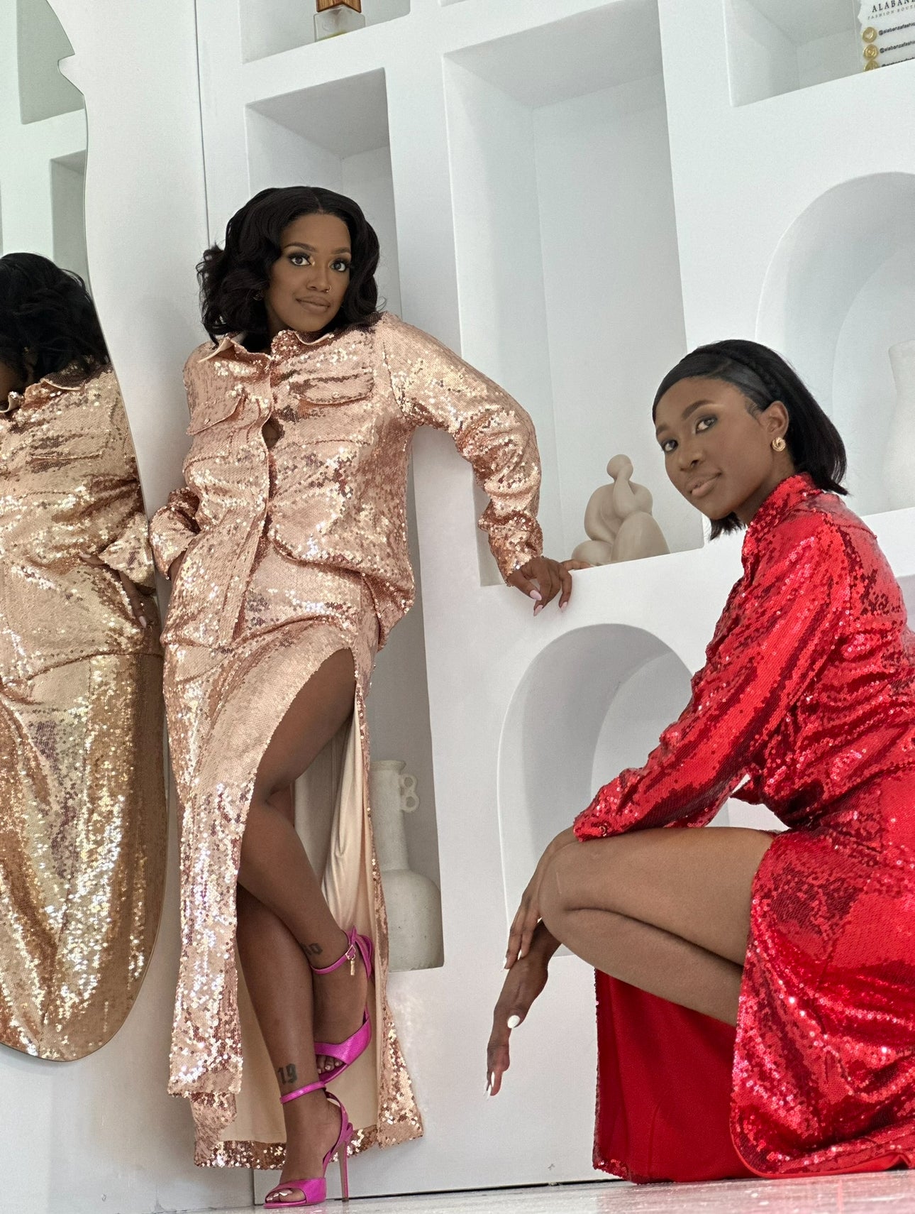 The Glitter skirt set