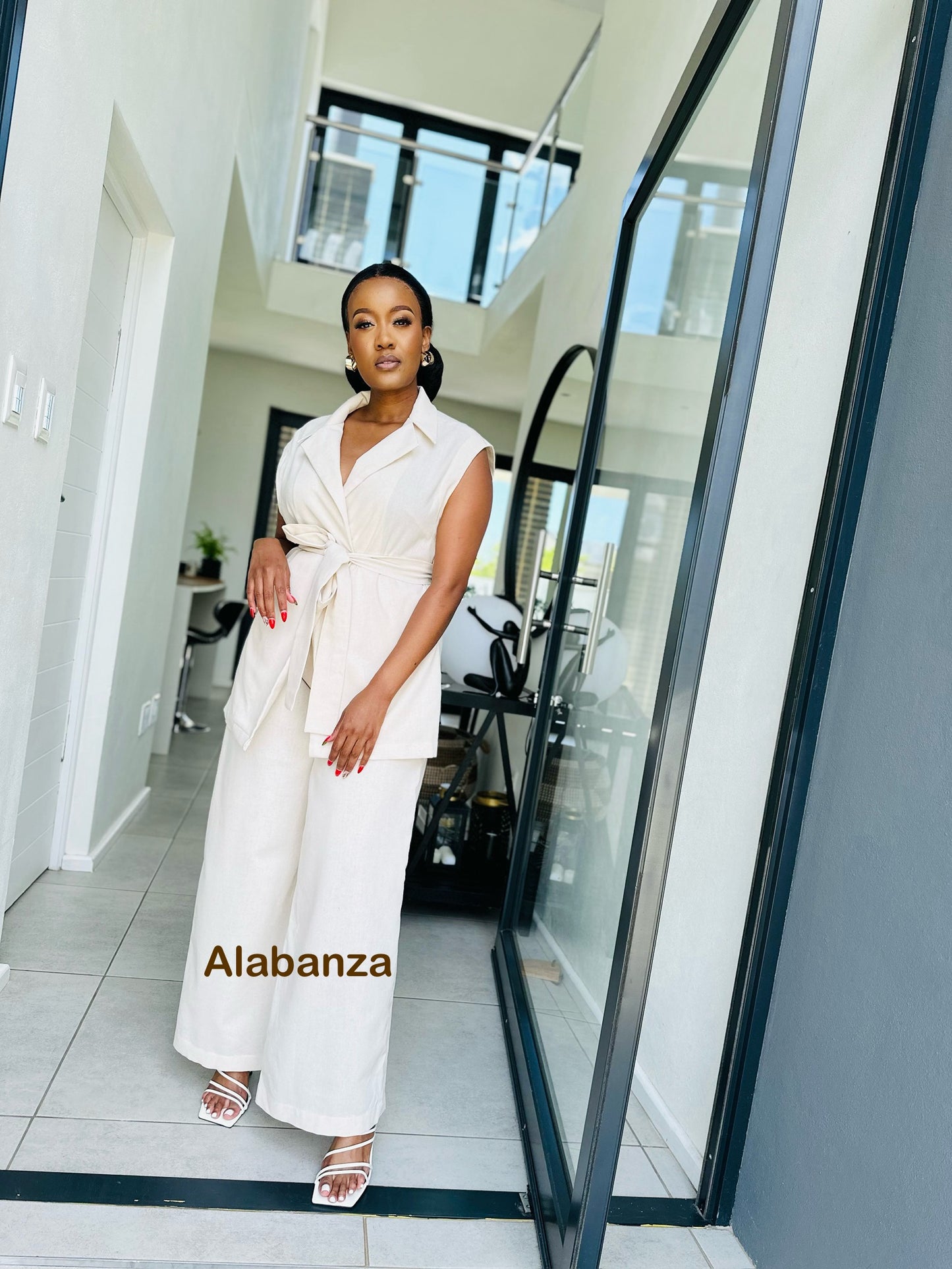 Claudia Fawn Pants set