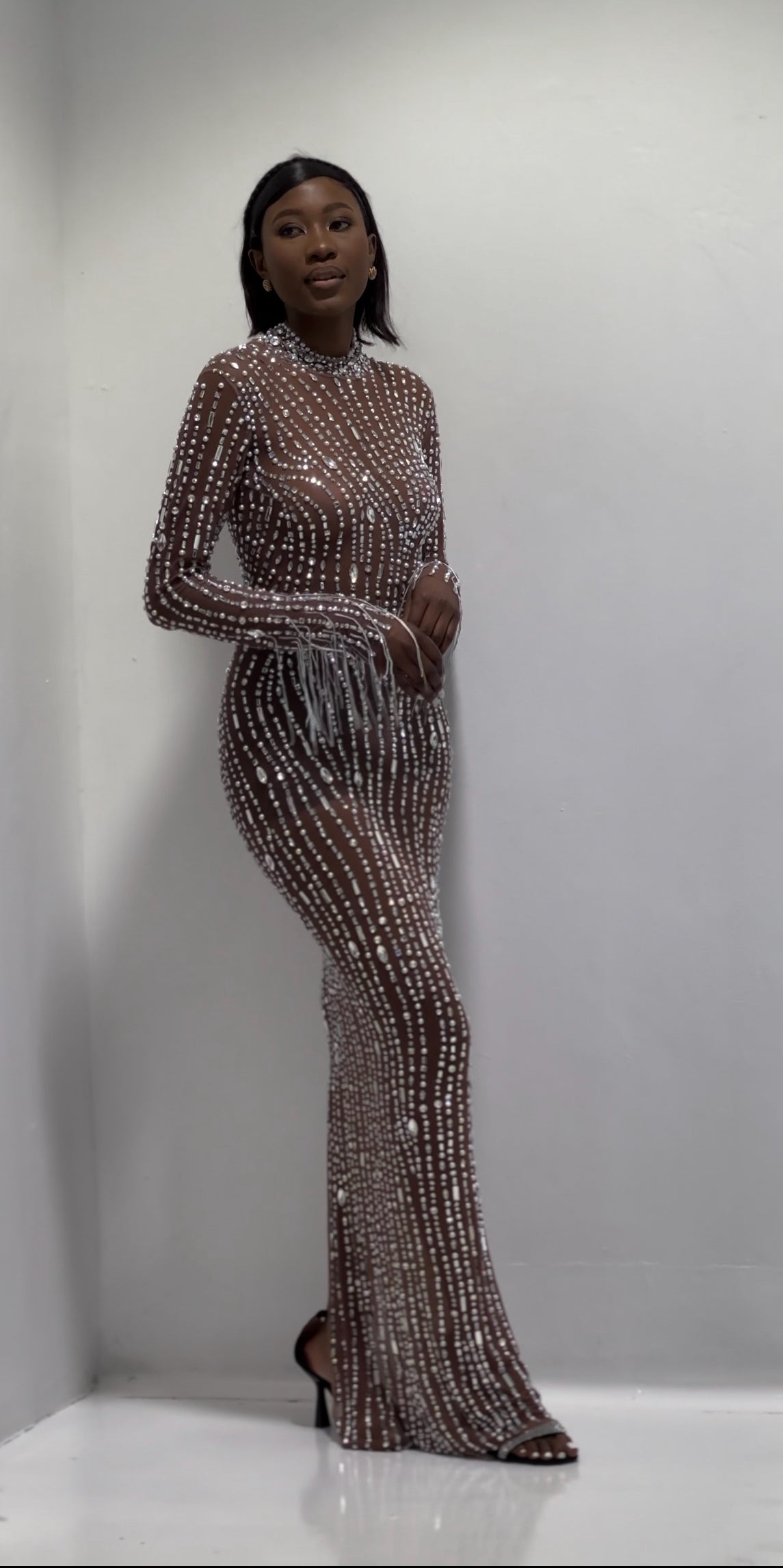 Nude Dazzle Dress