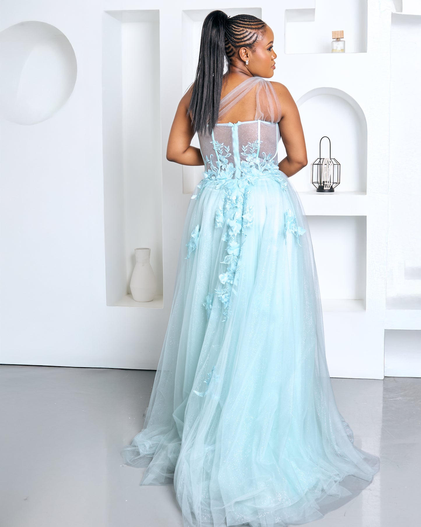Adryn Blue Goddess Dress