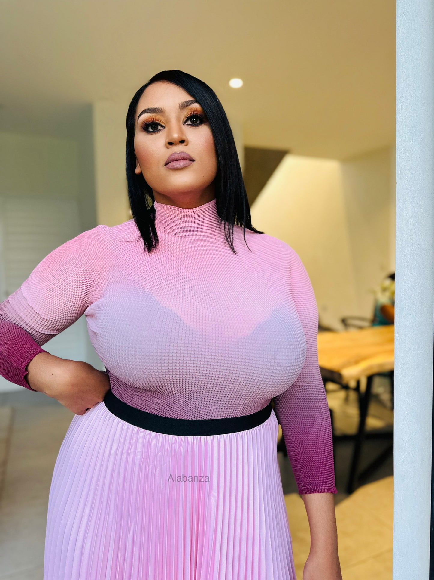 Balencia Zari Skirt Pleat Set