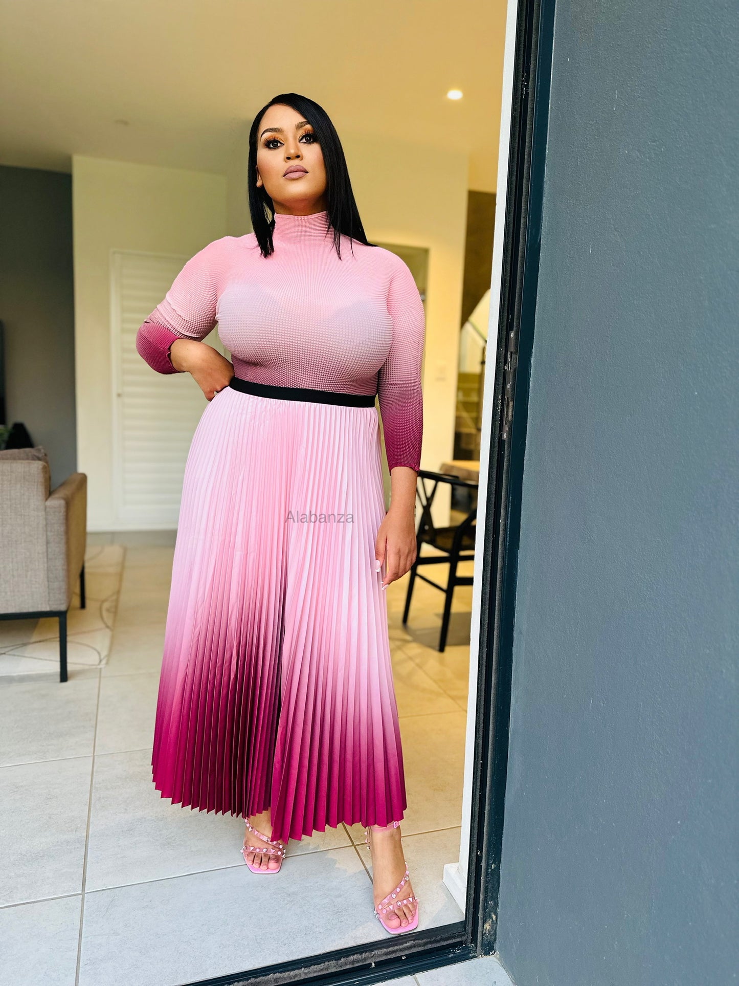Balencia Zari Skirt Pleat Set
