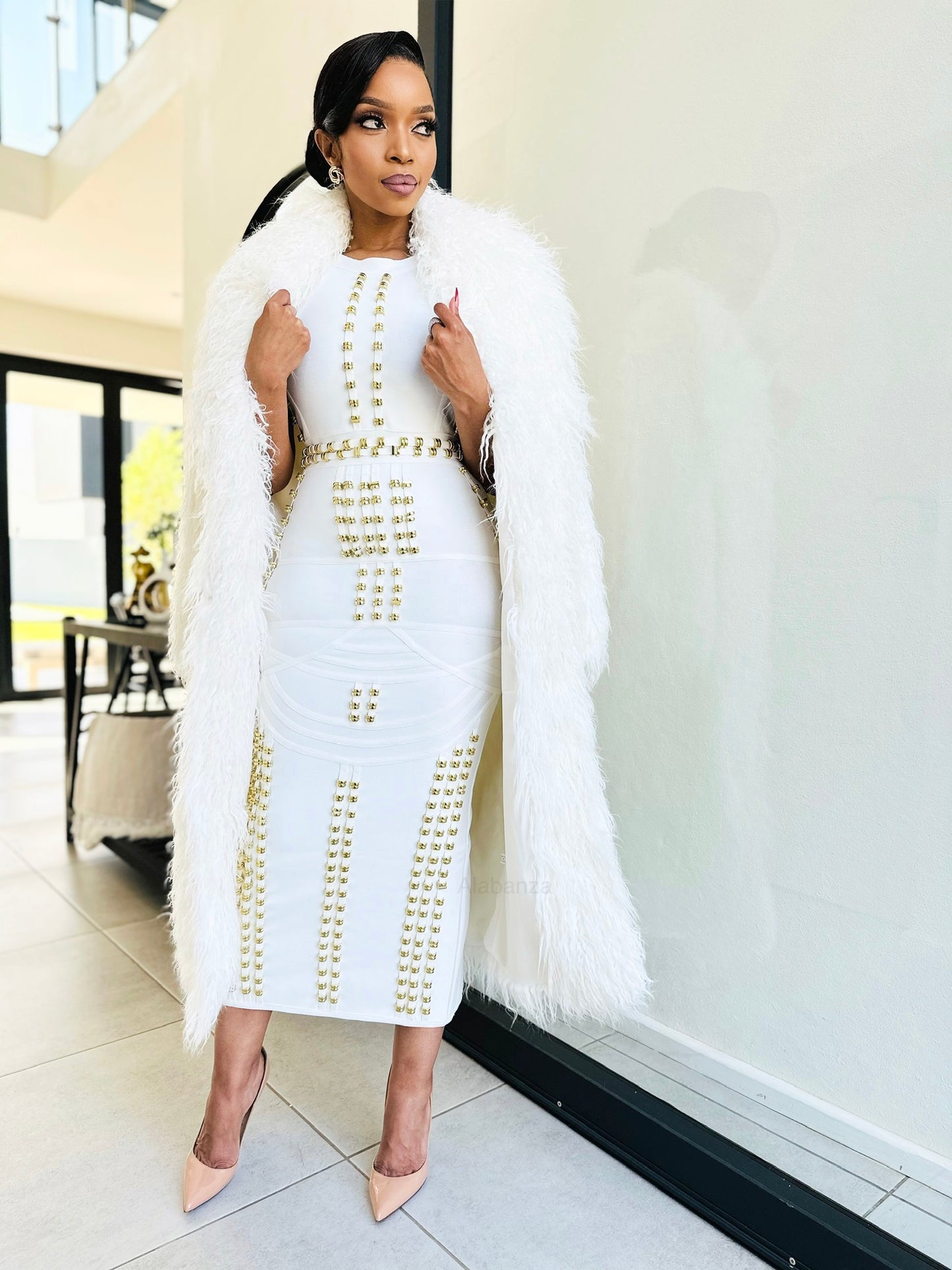Amar White Bandage Dress