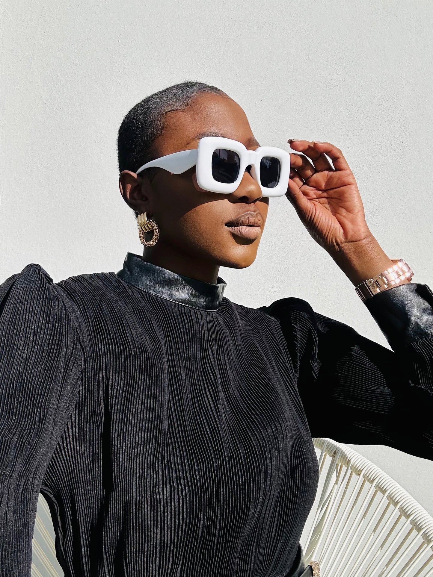 Lerato White Sunglasses