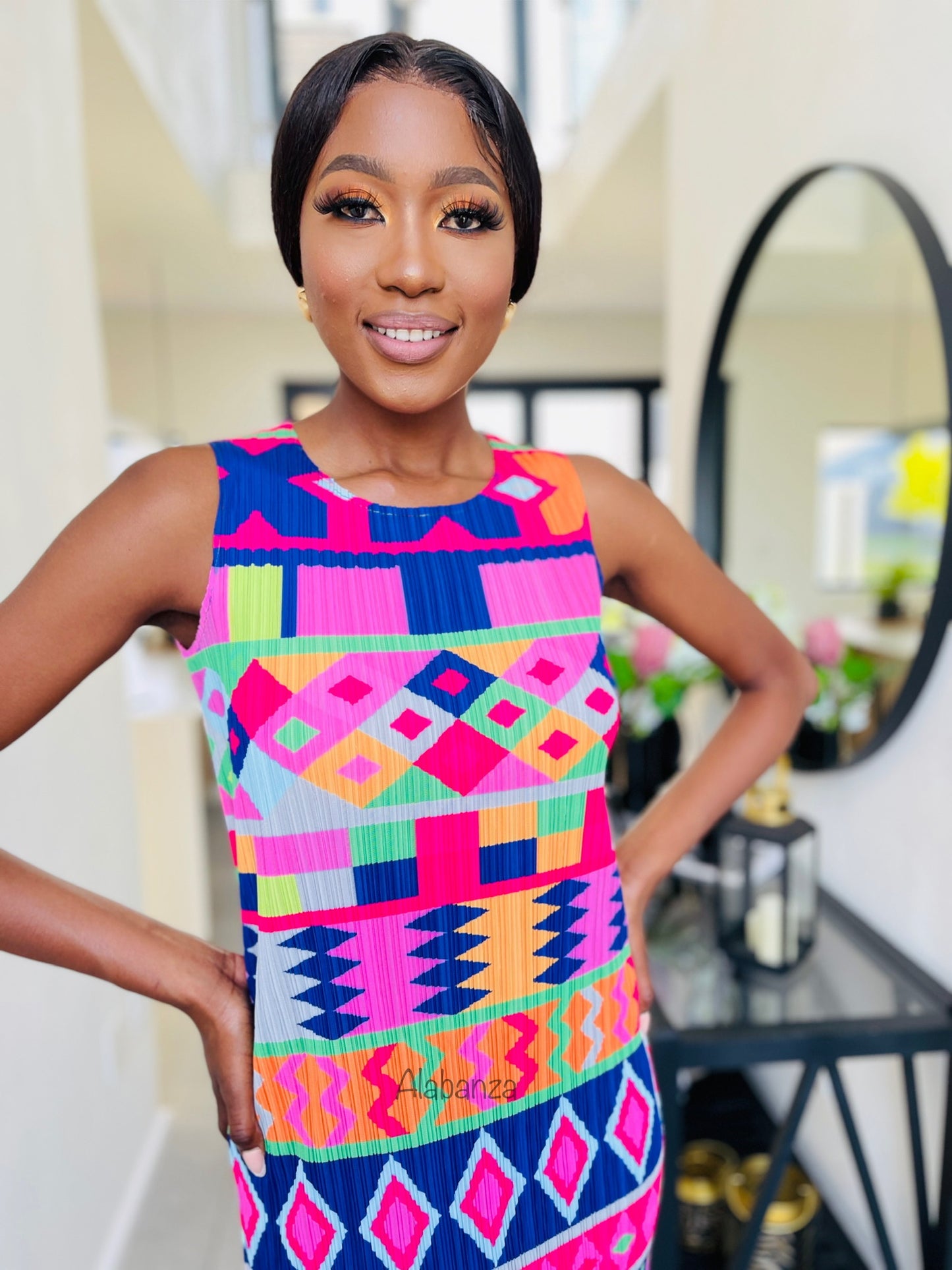 Milani Pink Pleat Dress (Trio Deal R2000)