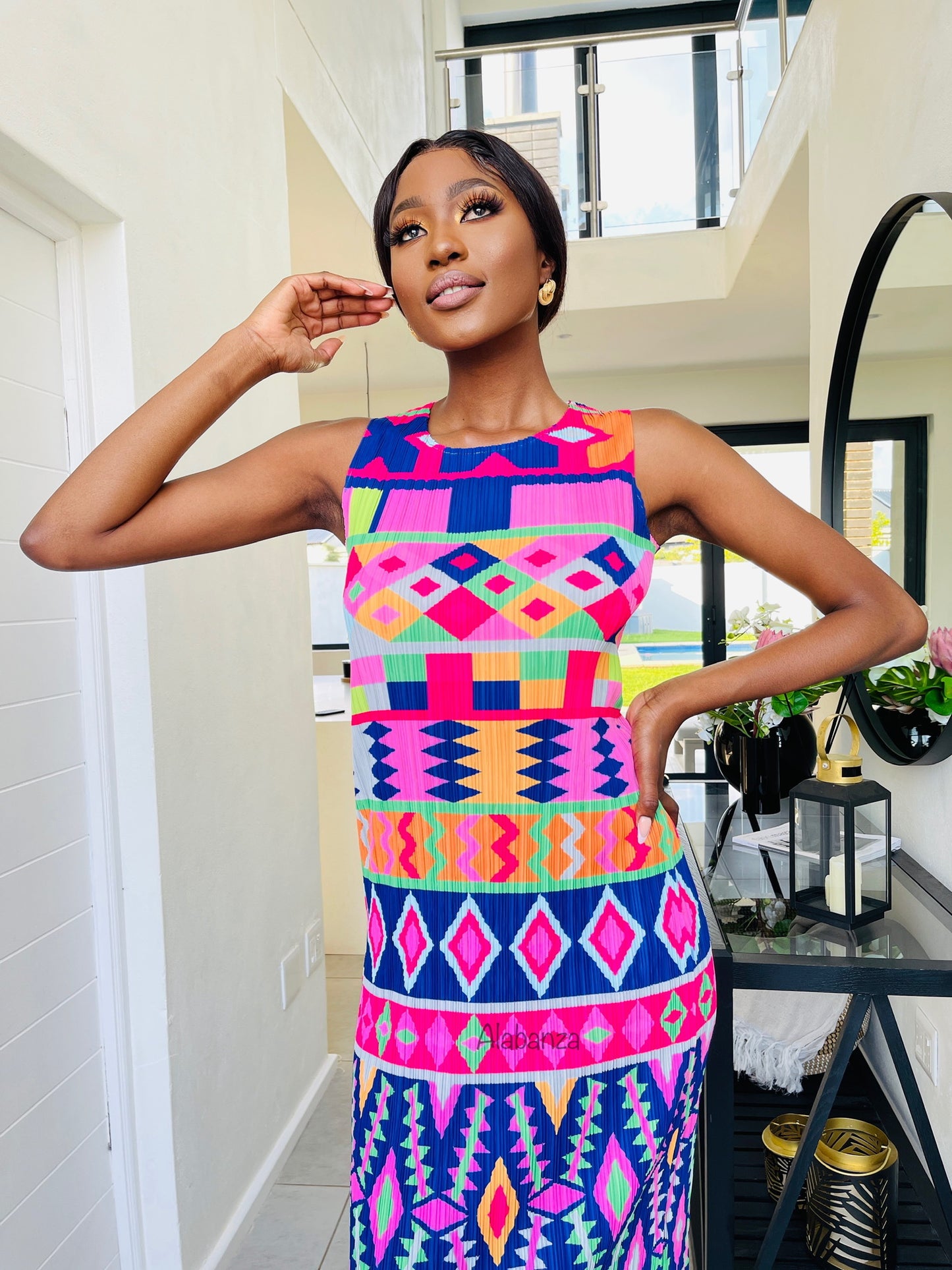 Milani Pink Pleat Dress (Trio Deal R2000)