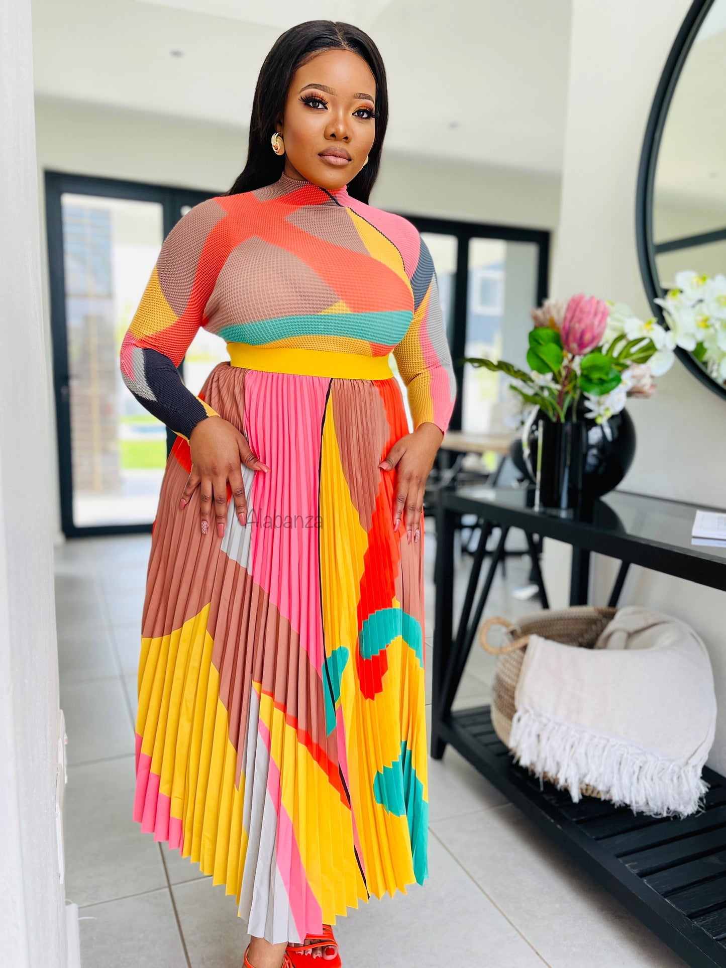 Zari Mustard Multicolor Set