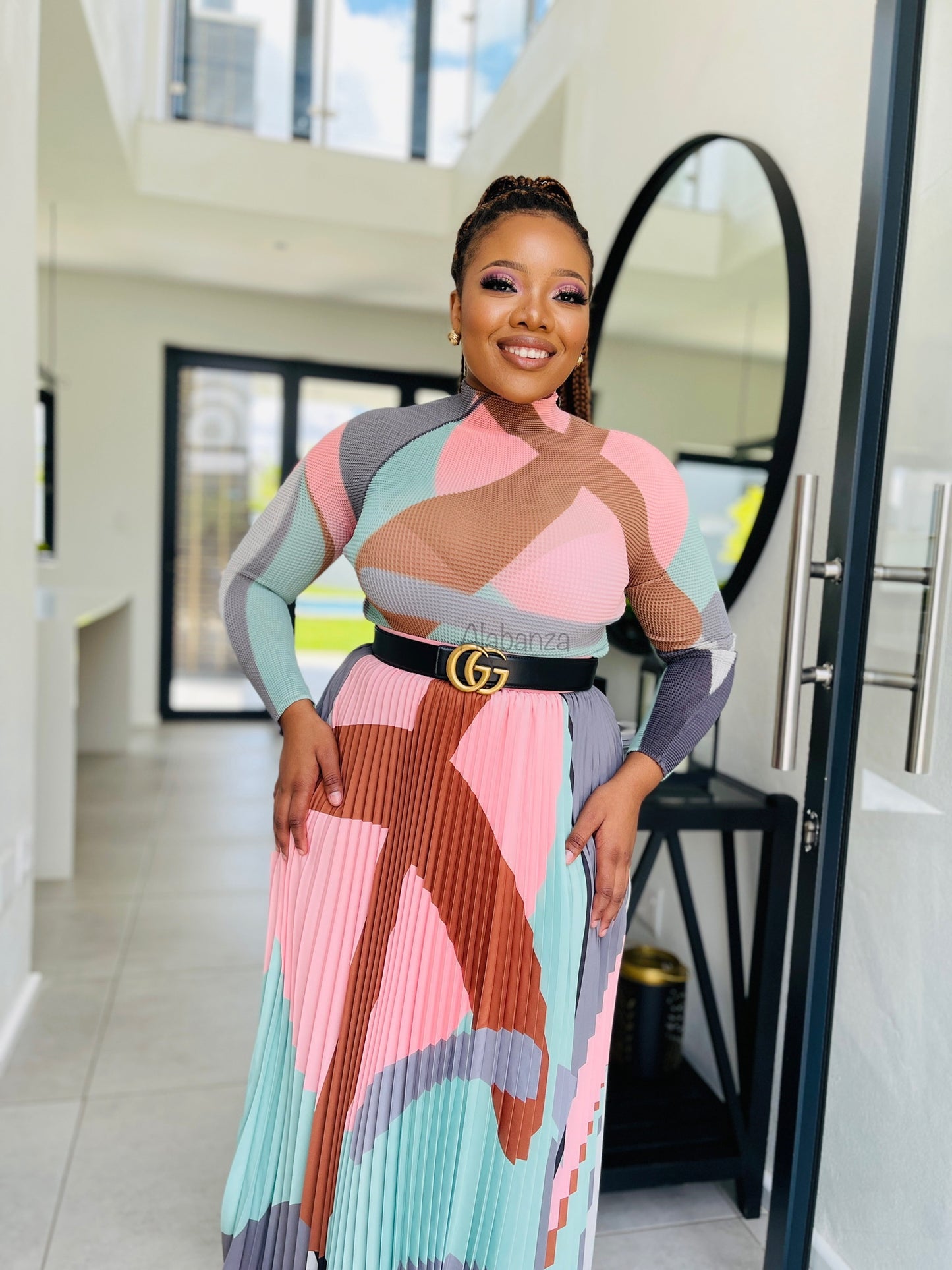 Zari Pink Multicolor Set