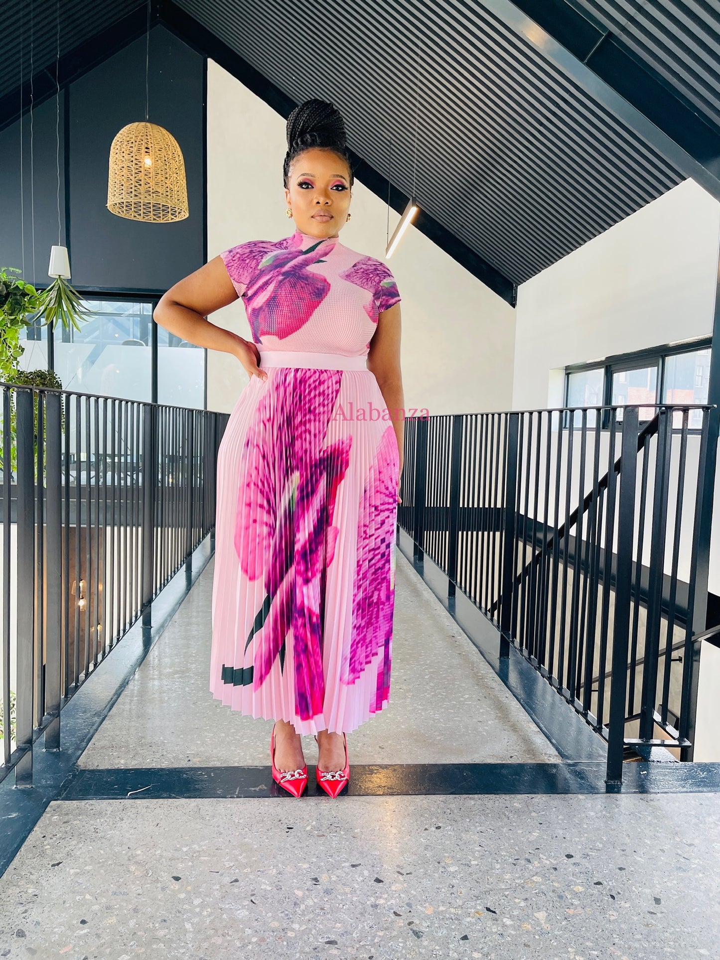 Zuri Pink Floral Set