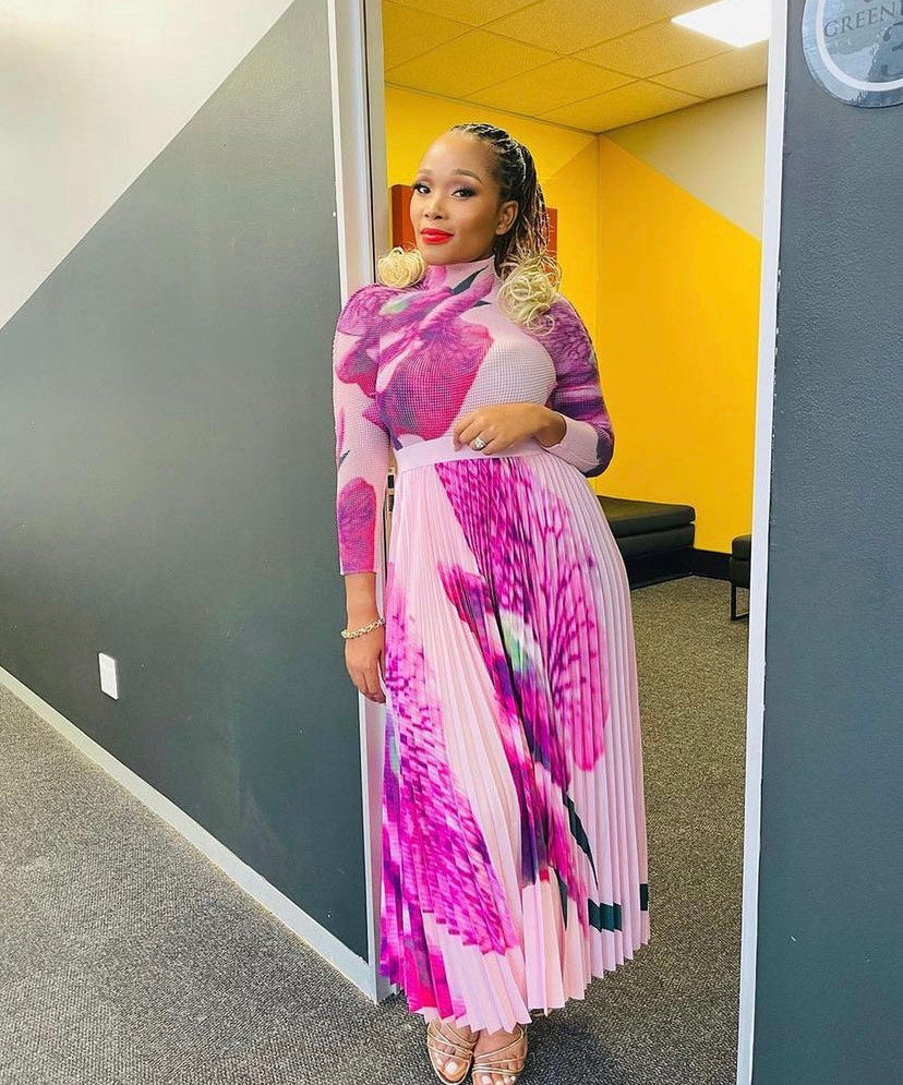 Zari Pink Floral Set