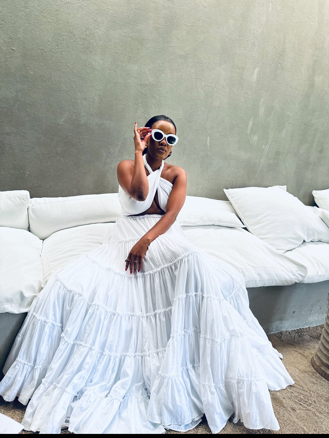 Amara white Dress