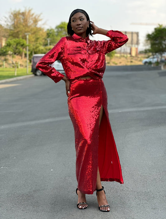 The Glitter skirt set