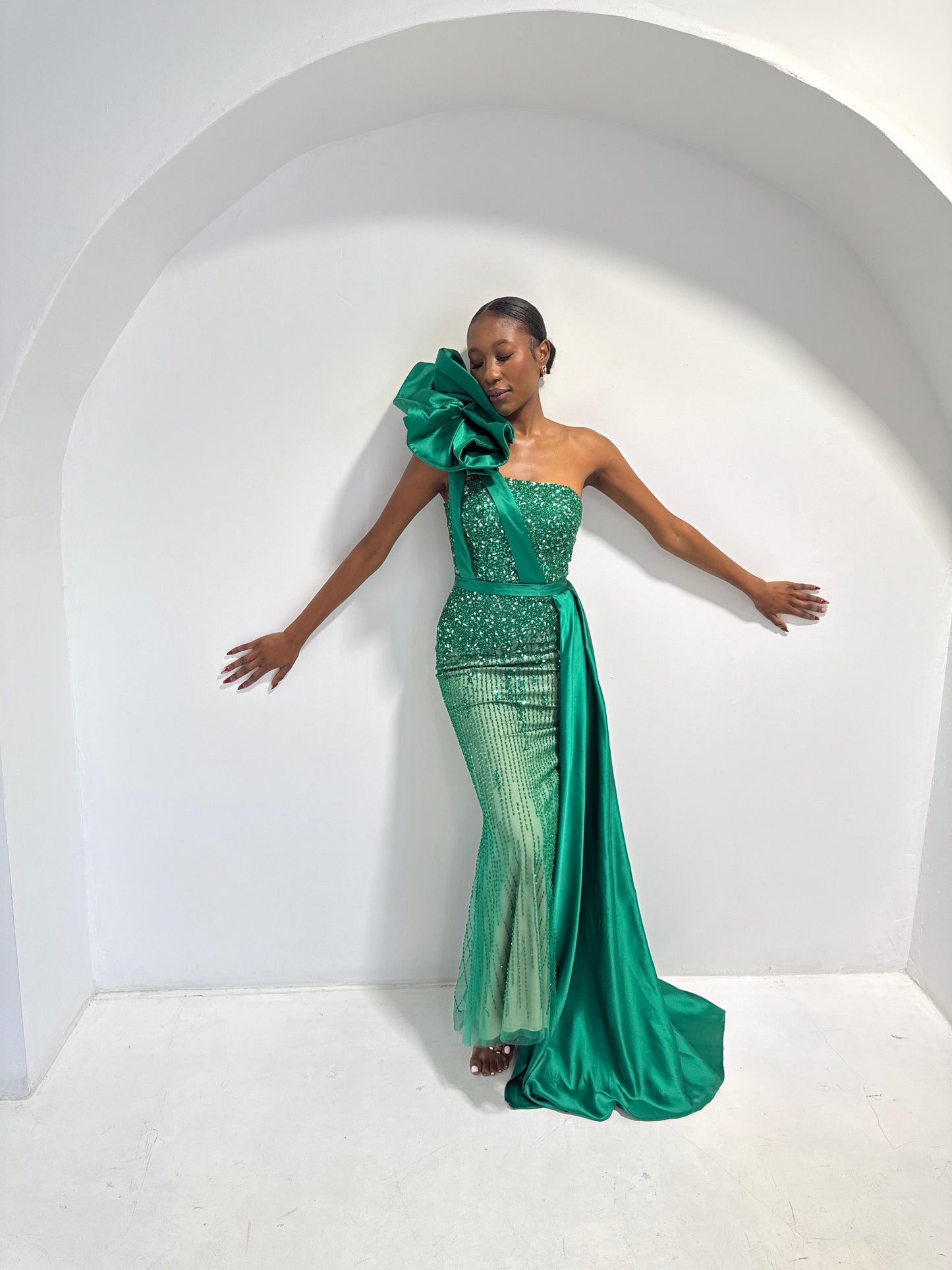 Pre-Loved Theodora Green Lux Dress