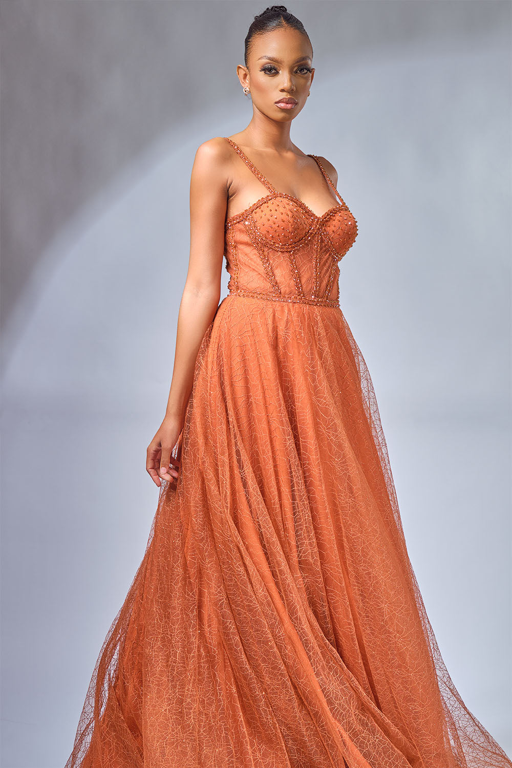 Violla Orange Dress