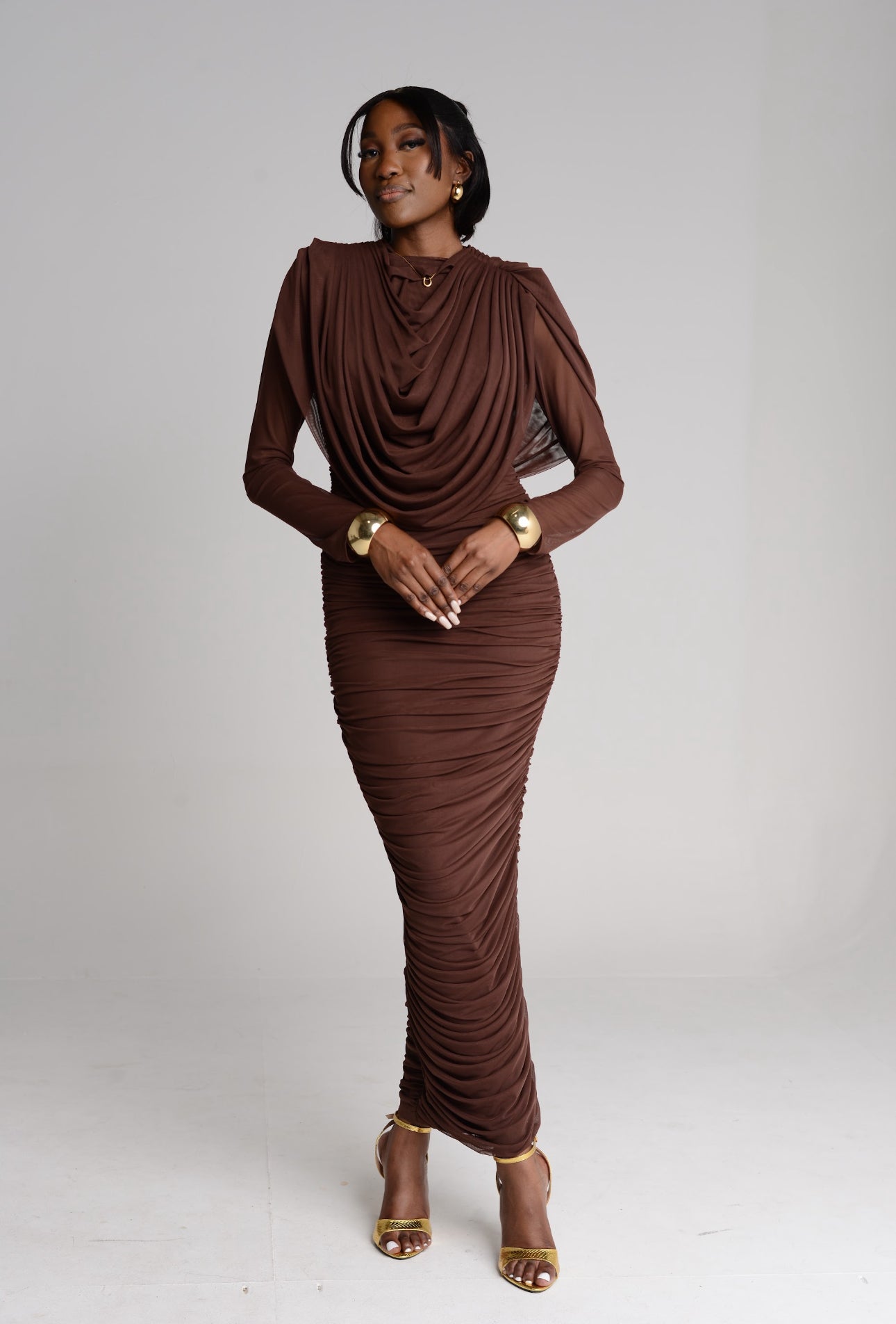 Theodora drape Dress