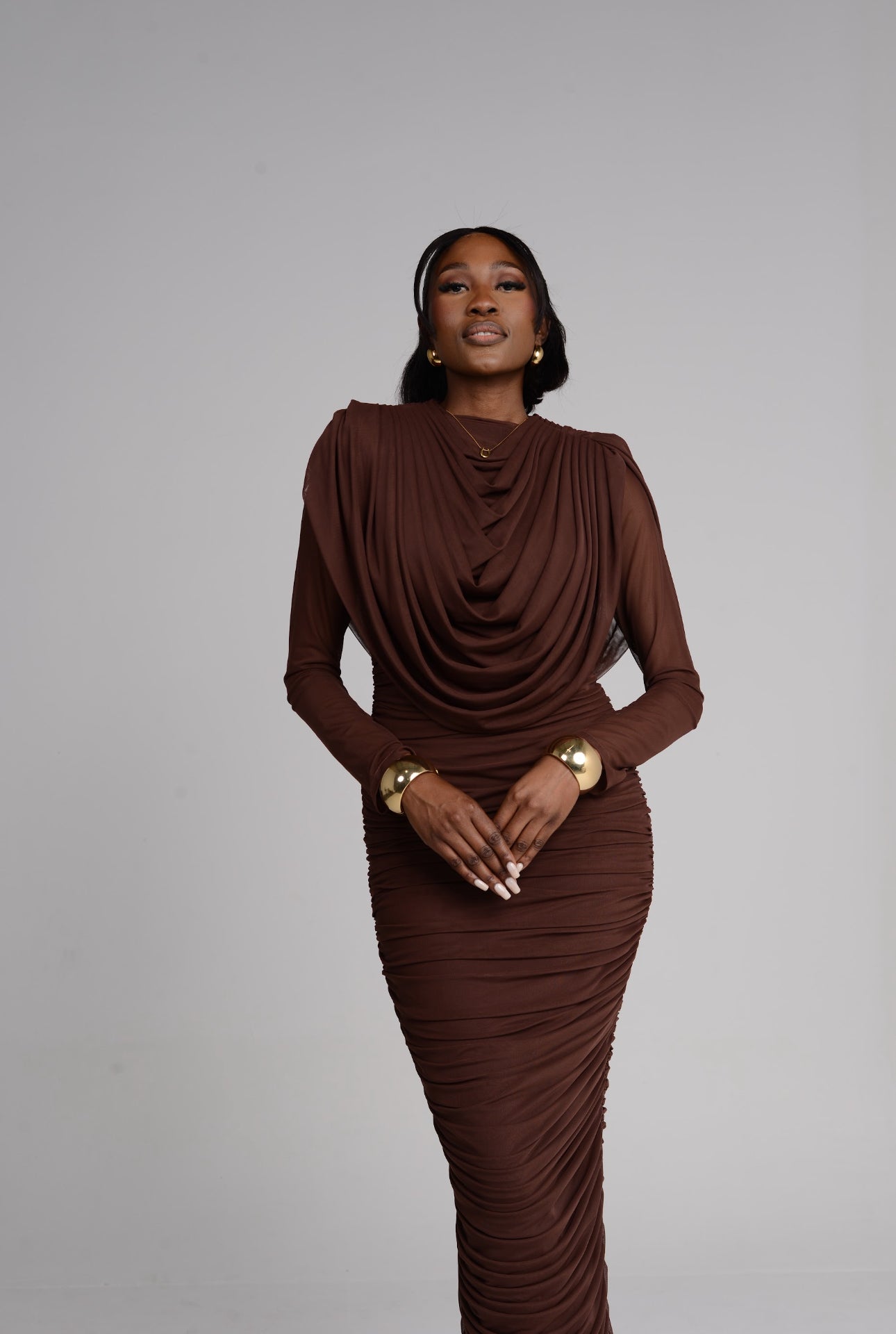 Theodora drape Dress