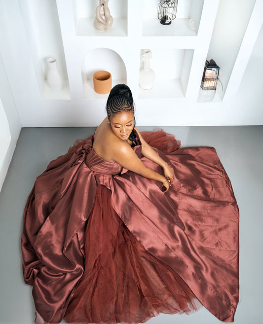 Zane Majesty Gown (50 % is Refundable Deposit)