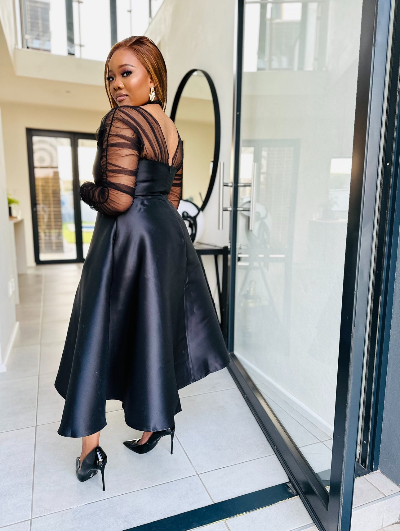 Mona Black Dress Small cut