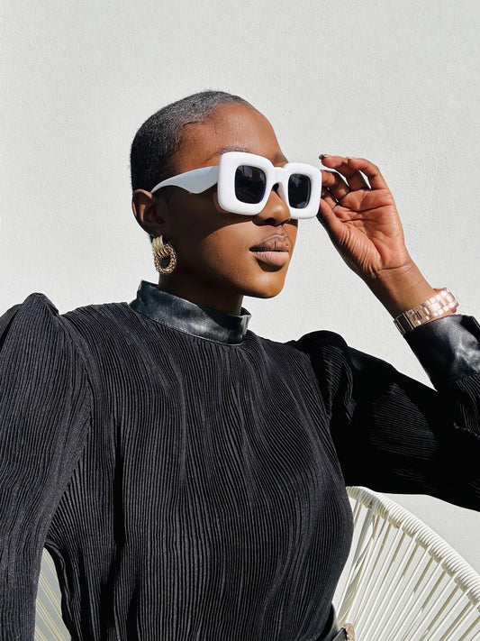 Lerato White Sunglasses