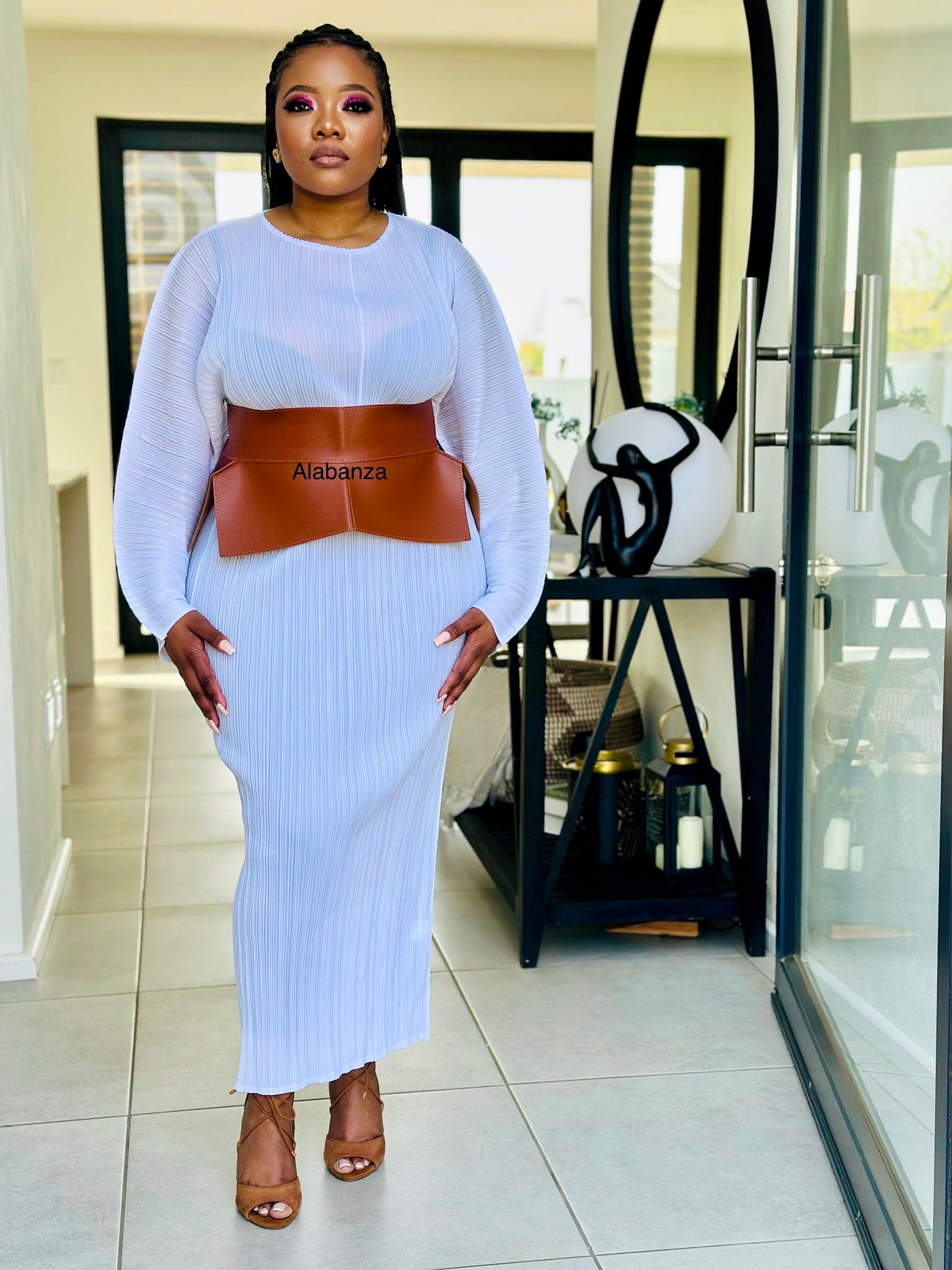 Zurisha White Dress wear something underneath