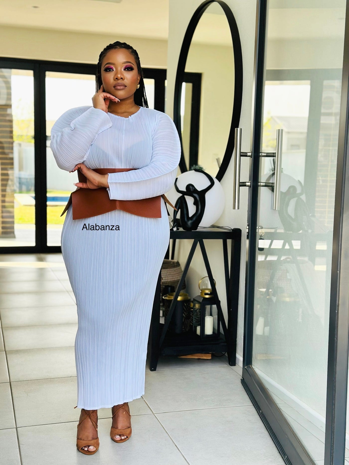 Zurisha White Dress wear something underneath