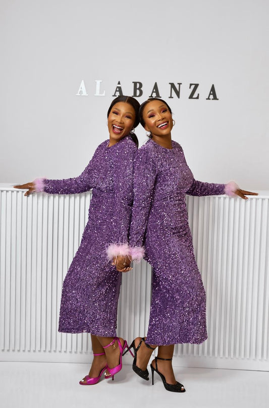 Brillantina Purple Sequin dress
