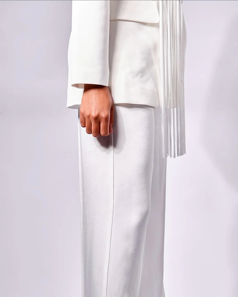 Zonke Classic White Suit (Pre loved -Worn no more than twice). T&C's Apply: no return, refund, or exchange