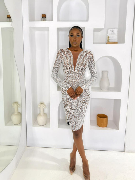Sage Nude Dress