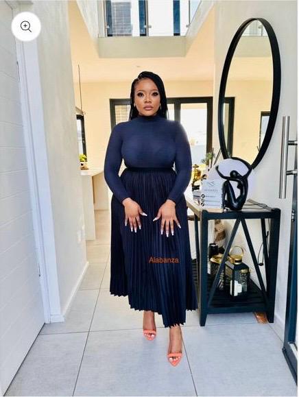 Zari Black Pleat Set