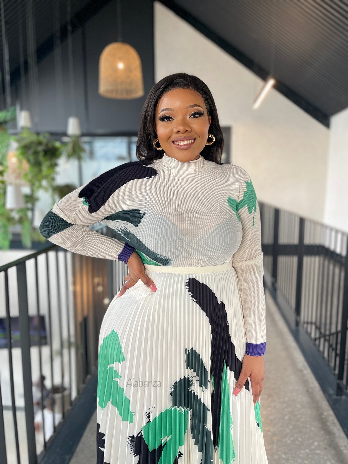 Zari Cream Pleat Set - Luxury Quality