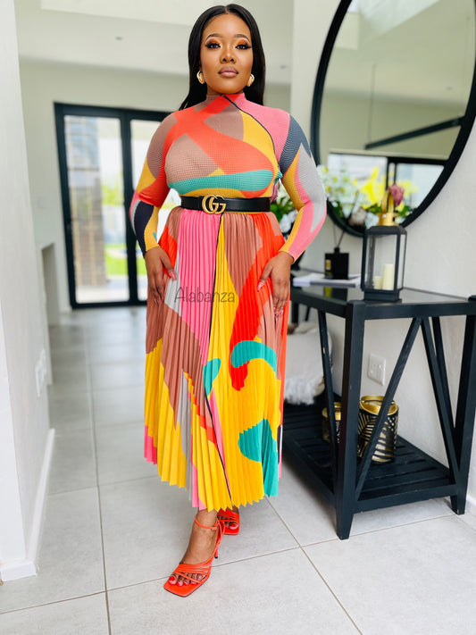 Zari Mustard Multicolor Set